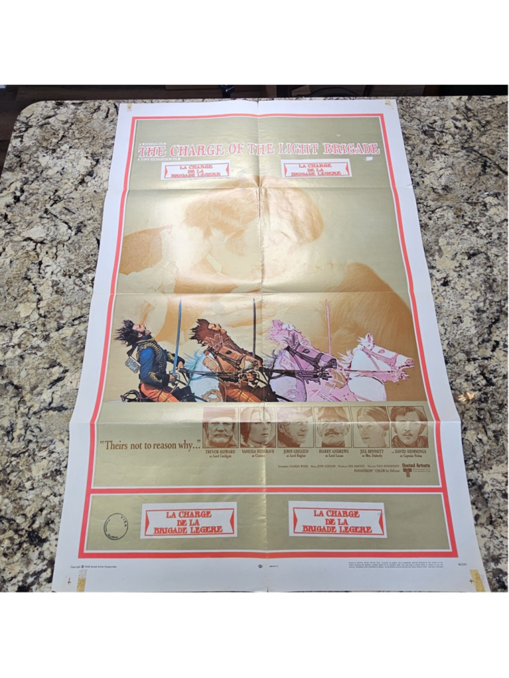 1968 The Charge Of The Light Brigade One Sheet Movie Poster NSS 68/187 UA